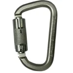 Mosqueton en D carabiner en acero 42 kn