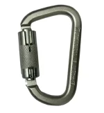 Mosqueton en D carabiner en acero 42 kn