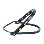 Soporte para instalar protección facial de ventana, para casco