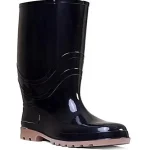 Bota PVC con puntera de acero negra